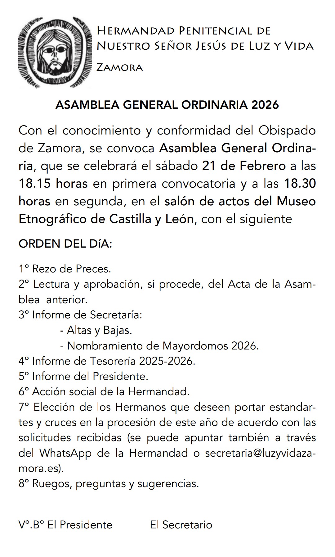 Convocatoria Asamblea Gral. Ordinaria